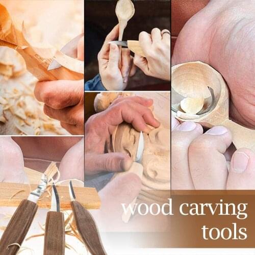 Wood Carving Tools Hook Whittling Detail Knife Sharpener Making Supplies Woodworking Kit