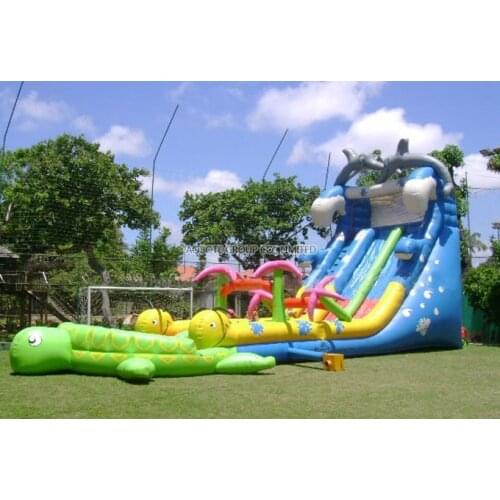 China Guangzhou) manufacturers selling inflatable slides,Turtle pool slides, CHA-224