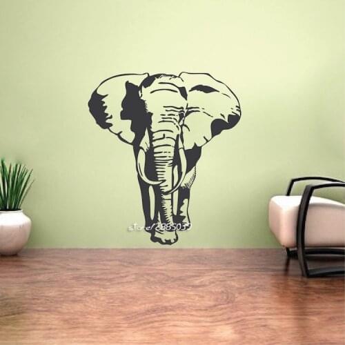 Classic retro elephant wall stickers Art Mural wall sticker removable vinyl home decor elephant decals artistic design SA737
