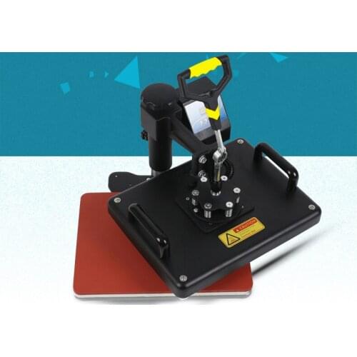5 in 1 Combo Heat press Machine Sublimation Print Heat Transfer Machine for Cap Mug Plate T-shirts 12X15 inch