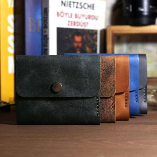 Valuaes Periapos Handmade Wallet Genuine Leather Patched 2021 Fashion TopQuality Card Holder Classic Female Purse Clutch Vintage