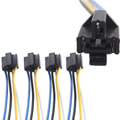 Lot5 DIY Car Motor 12V Volt 40A AMP Duty Relay Harness Socket 4Pin 4 Wire Sales
