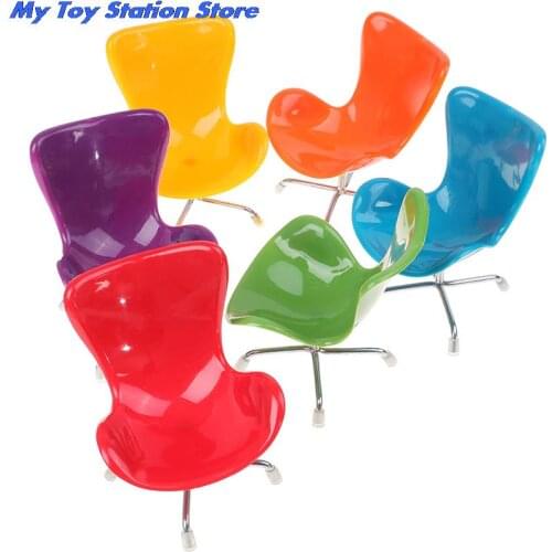 New 1Pc 1/6 Dollhouse Miniature Chair Furniture Model Toys for Doll House Decoration 13cm