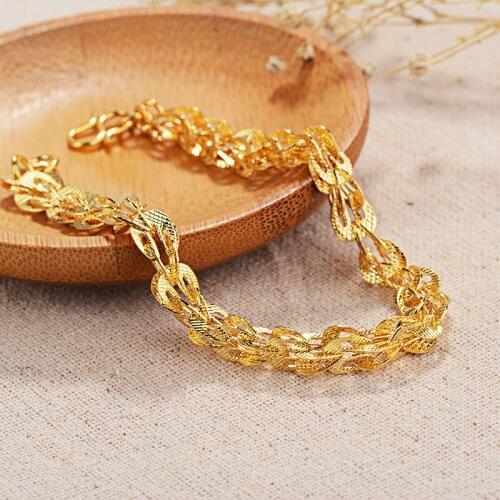 Fashion Phoenix Tail Bracelet National Style Gold Color Accessories Lovers Chain Senior Dinner Jewelry Anniversary Souvenir