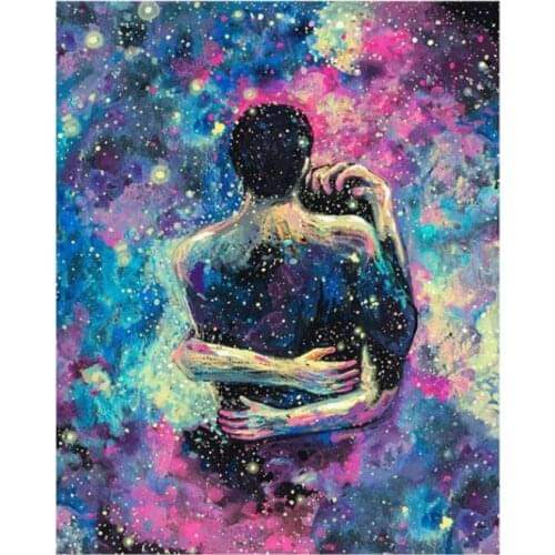 Lovers Full Square Diamond Painting Kits Women Men Mosaic Embroidery Picture Crystal Rhinestones Stickers Decal Wall Art Gifts
