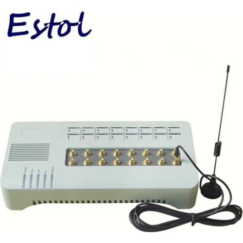 New DBL 16 SIM Cards GOIP16 Quad band sms VOIP GSM Gateway 16 Channels GOIP 16 IMEI change sim bank GOIP-16 long antenna Routes