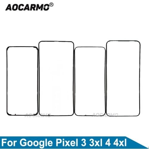 Aocarmo For Google Pixel 3 3XL 4 XL 4xl Front Screen Stand Middle Bezel Frame LCD Display Bracket Plastic Hoder Replacement Part
