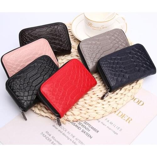 Luxury Designer Card Holder Business Wallets for Women Men Cow Leather Passcard Bag Fashion Large Capacity ID Card Money Pack