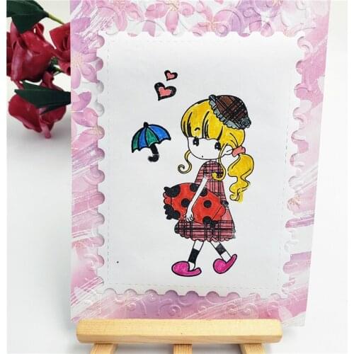 Pillow Girl Clear Stamps Decorative Scrapbook Card Album Paper Craft Handmade Silicone Rubber Transparent Stamps
