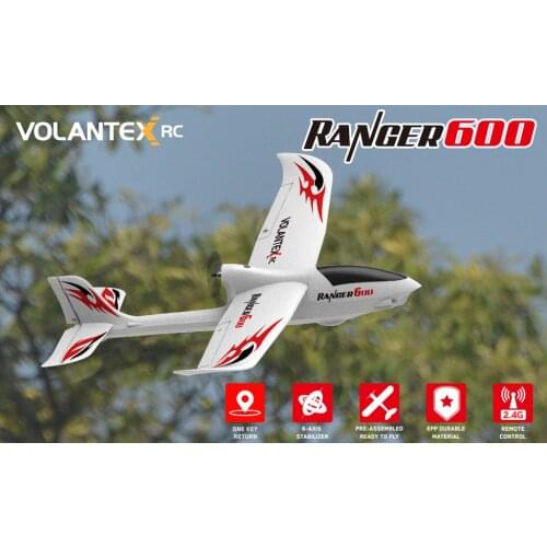 Volantex RC Ranger 600 RTF 761-2 RC Plane RC Gilder W / 6-axis gyro stabilizer system and 2.4GHz 4-Channels Radio