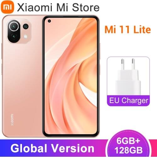 In Stock Global Version Xiaomi Mi 11 Lite Smartphone Snapdragon 732G Octa Core 6GB RAM 128GB ROM 64MP Camera NFC 90Hz AMOLED