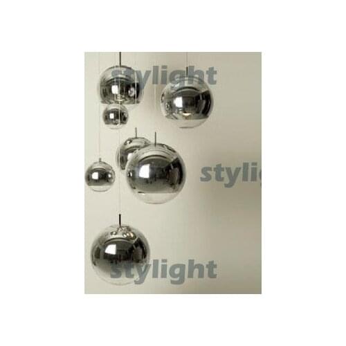 Modern glass suspension light dinning room living room bar light chandelier Mirror Ball pendant lamp Diameter 20cm