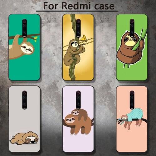 Cute cartoon Folivora sloth slow Phone Cases for RedMi 5 5plus 6 Pro 6A S2 4X GO 7A 8A 7 8 9 K20 case