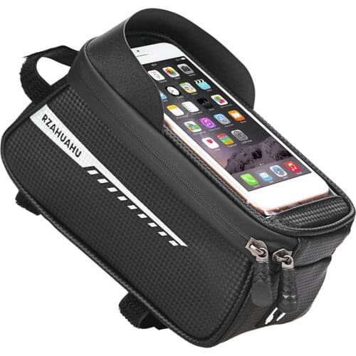 Bicycle Head Tube Bag Touchscreen Bike Handlebar Frame Bag Rainproof Cycling Pannier Phone Case MTB Accessories