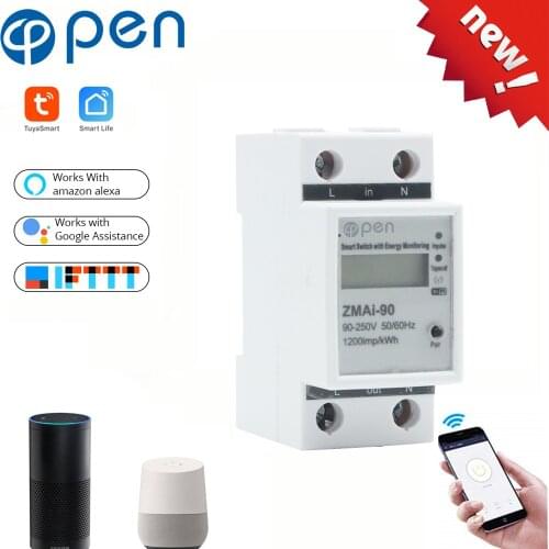 WIFI remote control Smart Switch with energy monitoring for Smart home