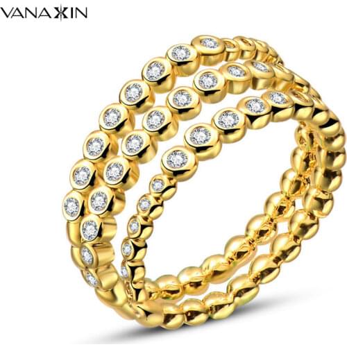 VANAXIN Women's Silver Rings