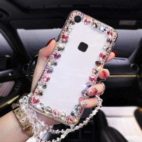 Gorgeous Diamond Phone Case For VIVO X6 Hard Shell All-inclusive Transparent Protective Case
