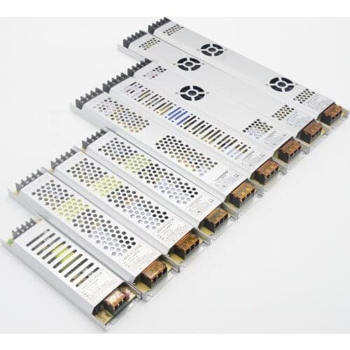 Waterproof LED Power Supply DC 12V/24V Lighting Transformers 60W 100W 120W 150W 200W 300W 400W 500w Driver for leds Strip