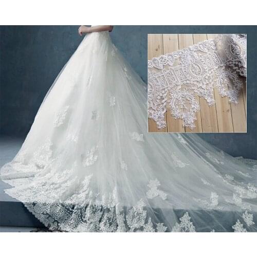 High lace trim embroidery lace boarder bridal dress lace trim DIY lace Veil Trim 10 Yards