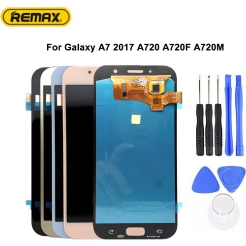 AMOLED For Samsung Galaxy A7 2017 A720 A720F A720M LCD Display Screen Touch Digitizer Assembly with a set of assembling tool