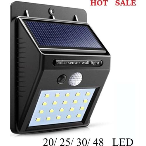 20/30 LED Solar Light Outdoor Solar Lamp PIR Motion Sensor Wall Light Waterproof Solar Powered Sunlight for Garden Decoration