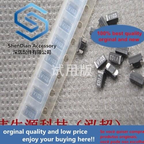 30pcs only orginal new SMD tantalum capacitor 1206 103K 0.01UF 10NF A type 50V polarized capacitor