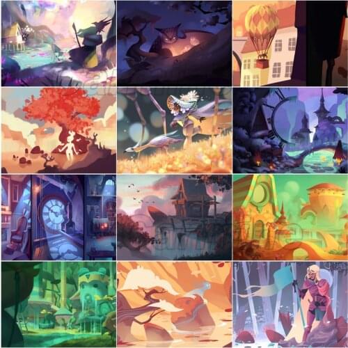 5D Diamond Painting Landscape Abstract Square Diamond Round Diamond Custom Cross Stitch Mosaic Home Decora Can Be Customized