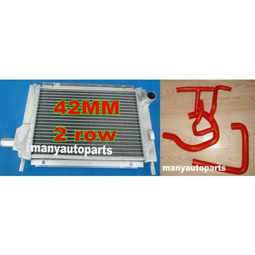 Aluminum Radiator + Silicone Hose For Austin Rover Mini Cooper S MPi 1275 1.3L l4 1997-2001 Hatchback KIT 98 99 00 01