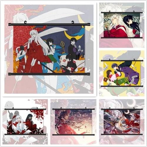 WTQ Anime Posters Inu Yasha Sesshoumaru Higurashi Kagome Sango Canvas Painting Wall Decor Wall Art Picture Room Decor Home Decor