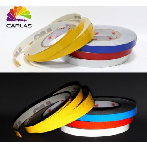 Free Shipping 45.7M*1CM Super Reflective Tape Stripe Luminous Stripe Car Decoration Sticker Car Styling