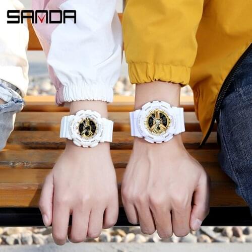 BASID Top Brand Luxury For Lovers Sport Watches Digital Electronic Clock Wristwatch Couple Gift to Girlfriend Pair Men And Women