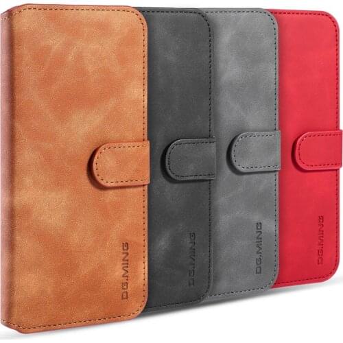 Case For Huawei Honor 20 Pro Luxury Flip Leather Phone Wallet Credit Card Retro Magnetic Shockproof Protective Stand Wallet Cove