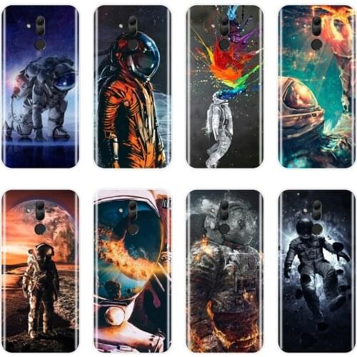Colorful Space Astronaut Back Cover For Huawei Mate 7 8 9 10 20 Lite Soft Silicone Phone Case For Huawei Mate 9 10 20 Pro Case