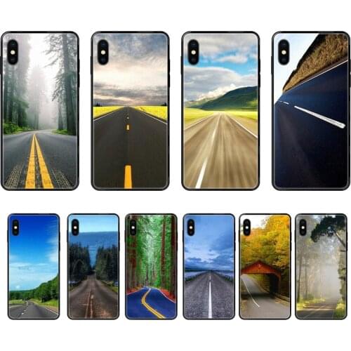 Black Soft Personalized Pattern The Highway Nature Stores For Xiaomi Mi Note A1 A2 A3 5 5s 6 8 9 10 SE Lite Pro Ultra
