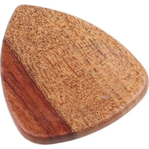 Wood Acoustic Guitar Pick Plectrum Hearted Shape Picks for Bass Parts W8EE