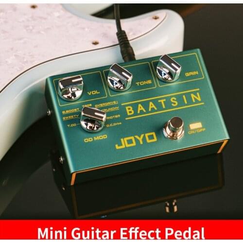 JOYO R-11 BAATSIN Classic Overdrive Pedal 8 Different OD/DS Distortion Effect Pedal For Electric Guitar Effect Guitar Parts