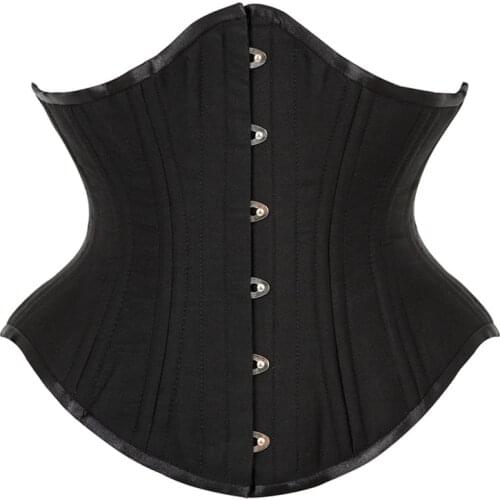 Waist Trainer Gothic Underbust Corset and Waist Cincher Steampunk Bustiers Top Workout Shape Body Sexy Lingerie Slimming Belt