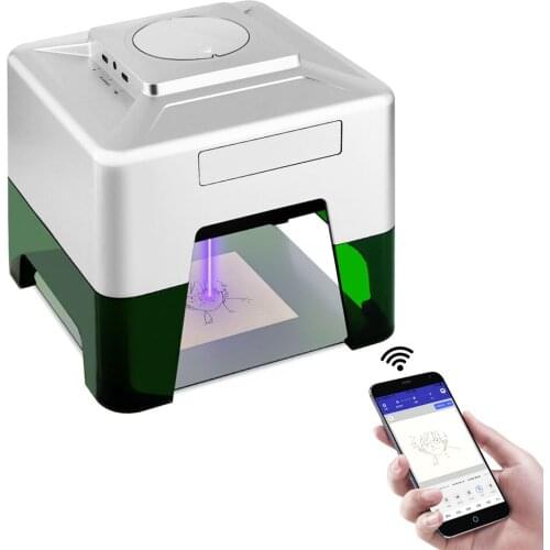 Twotrees Mini laser Engraver Machine DIY Logo Mark Printer Mini Laser Engraver Printer for Windows/Mac IOS/Android Bluetooth