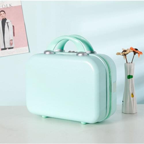 Mini retro lovely small suitcase 14 inches large capacity milk collection bag set limit to snap up