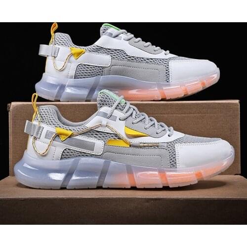 Fashion Mens Shoes 2021 Summer New Korean Breathable Mesh Shoes Mens Casual Sports Shoes Running Shoes Men