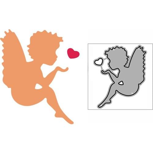 New Cupid Love Heart Craft Embossing Mold 2021 Metal Cutting Dies for DIY Decorative Scrapbooking Album Card Making No Stamps
