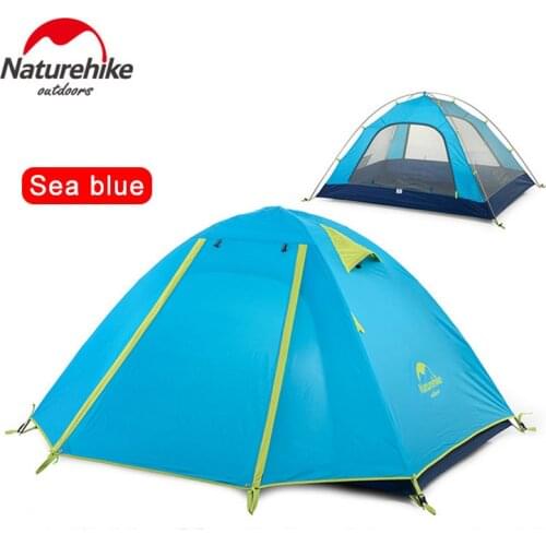 Naturehike 2-4 person large camping tent outdoor ultralight waterproof 3 season tents travel hiking family tent