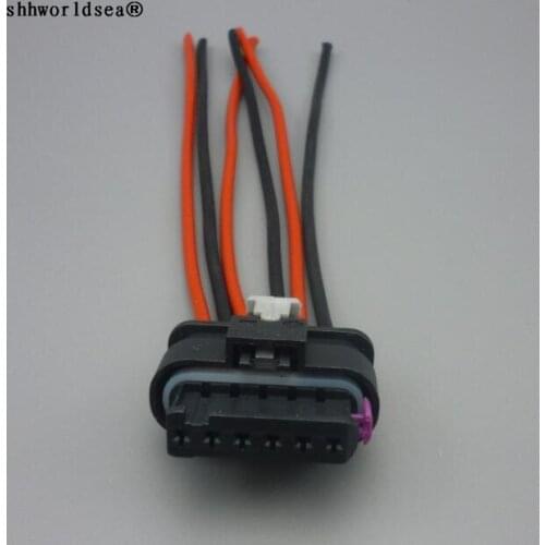 Worldgolden 6 Pin/Way Motor Actuator/Door Lock Block Connector Plug With Cable Wire Pigtail For Volkswagen Audi 4F0 973 706