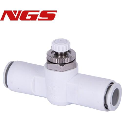 Throttle Valve AS1001F/2001F/2051F/3001F/4001F-04/06/08/10/12 Adjusting Flow Limit Valve Speed Controller Tube Joint Connector