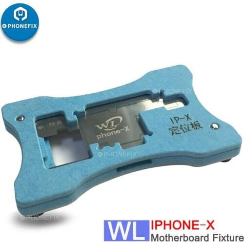 PHONEFIX WL Middle-level Board Planting Tin Reballing Stencil Template Location Fixture for iPhone X Motherboard Repair Platform
