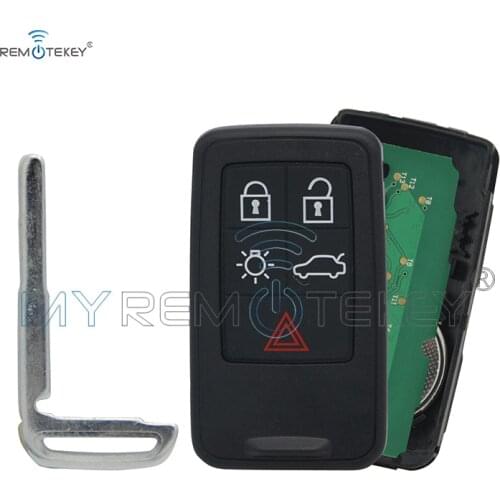Remtekey Smart car key 434mhz 5 button KR55WK49266 for Volvo S60 V60 XC60 2011 2012 2013 2014 2015 2016 2017