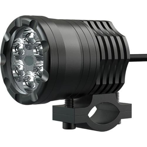 Waterproof Motorcycle External Headlight 30W Motorcycle Spotlight Auxiliary Lamp 1800LM 6 LED Beads Motorbike Fog Lantern