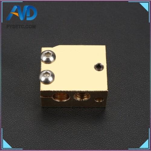 High Temperature H59 Copper Volcano Heater Block For E3D HOTEND Compatible PT100 Thermistor Cartridge Sensor V6 Hot
