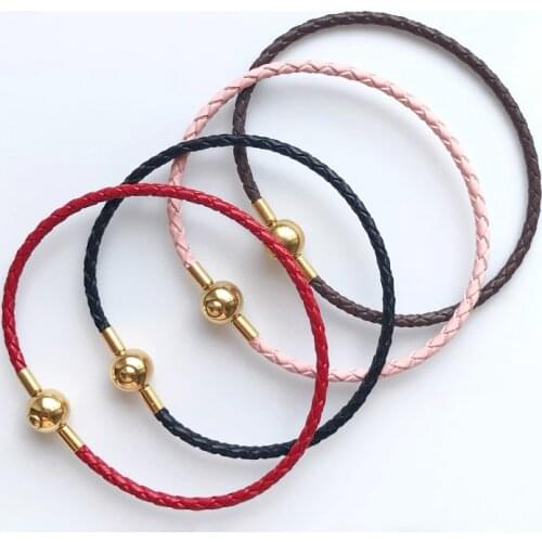 Japan Anime Sailor Multi Colors Leather Bangle Bracelet For Women Lovers Couple Gifts Simple Bracelets For Beads DIY Jewelry