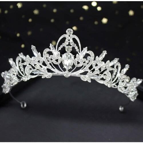Jeweled Crowns Beautiful Headpiece Wedding Crown Wedding Tiaras Hair Accessories for Prom Birthday Costume Party LL@17
